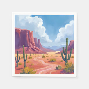 Woestijnkloof Cactus Natuur Landschap Servet