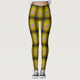 woestijnkwartel geel leggings