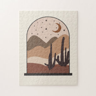 Woestijnlandschap, Arizona, Boho Abstracte Kunst Legpuzzel