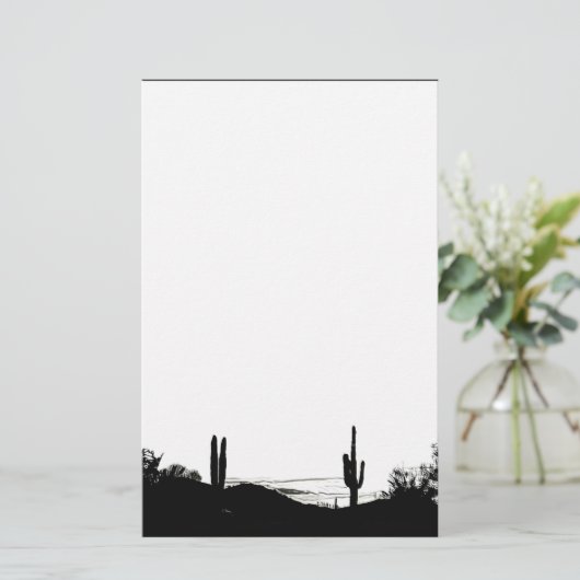 Woestijnlandschap Briefpapier (Staand voorkant)