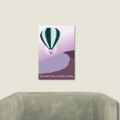 Woestijnlandschap Groene en Paarse Kunst Poster