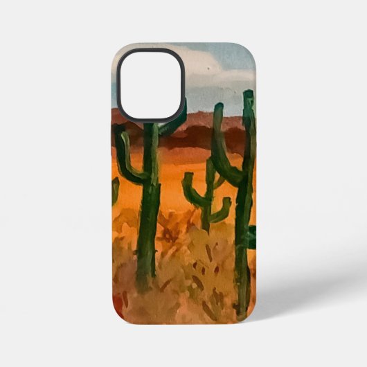 Woestijnlandschap iPhone Hoesje (Achterkant)