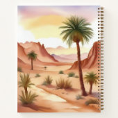 Woestijnlandschap met Date Palms Journal Notitieboek (Achterkant)