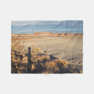 Woestijnlandschap met Waving Shadow Foto Fleece Deken