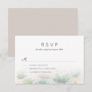 Woestijnlandschap RSVP Kaartje