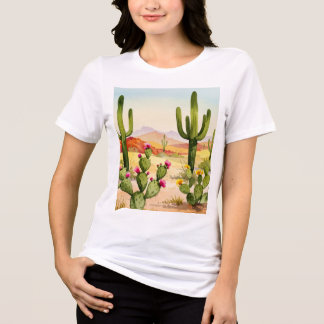 Woestijnlandschap Tri-Blend Shirt