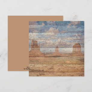 Woestijnlandschap Zandstenen Buttes En Hemelse Luc Kaart