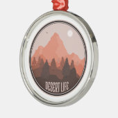 Woestijnleven Metalen Ornament (Links)