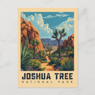 Woestijnoase: Joshua Tree National Park Briefkaart