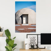 woestijnobservatorium poster (Thuiskantoor)