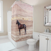 Woestijnpaarden P8664 Douchegordijn (In situ)