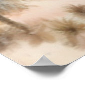 Woestijnpalmen in het poster met zonsondergang (Hoek)