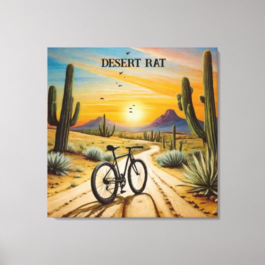 Woestijnrat, aanpasbaar canvas afdruk (Voorkant)