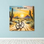 Woestijnrat, aanpasbaar canvas afdruk (Insitu (Houten vloer))