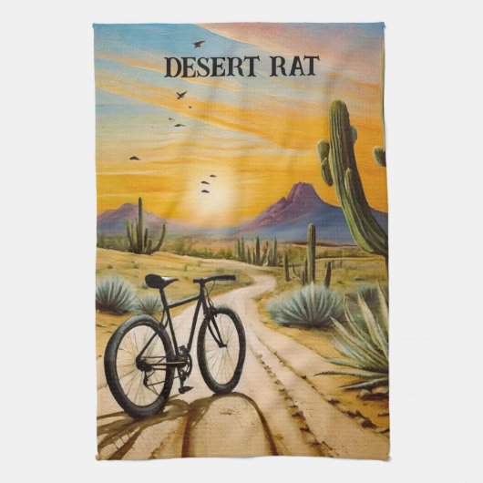 Woestijnrat, aanpasbaar theedoek (Verticaal)