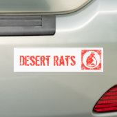 woestijnratten bumpersticker (Op auto)