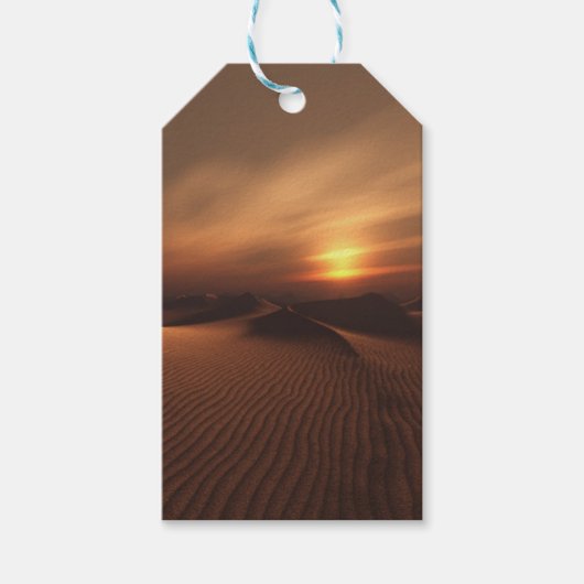 woestijnregens cadeaulabel (Voorkant)