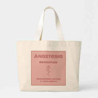 Woestijnroos Bruidsmeisje Boodschappentas – Boho Grote Tote Bag