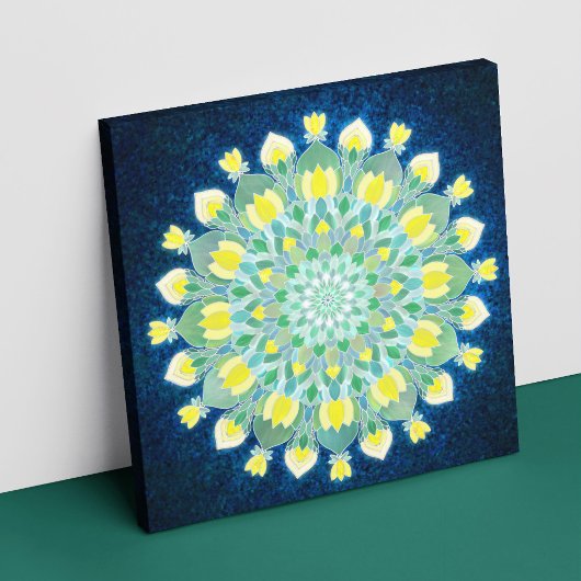 “Woestijnroos Nocturne” Canvas Afdruk