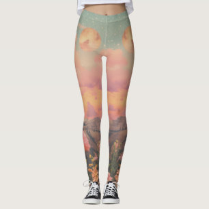Woestijnroos Waterverf Leggings