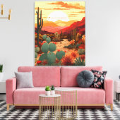 WOESTIJNSCHOONHEID #1 CANVAS AFDRUK (Insitu (Woonkamer))