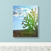 Woestijnschoonheid Canvas Afdruk (Insitu (Houten vloer))