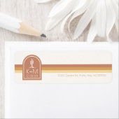 Woestijnvibes Bruiloft Terra Cotta ID1019 Etiket (Insitu)