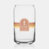 Woestijnvibes Trouwstreep Terra Cotta ID1019 Blikvorm Glas (Voorkant)