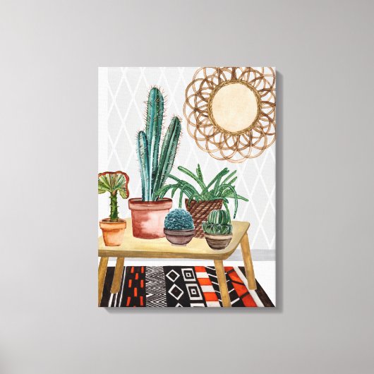 Woestijnvuren IV Canvas Afdruk (Voorkant)