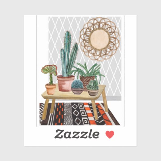 Woestijnvuren IV Sticker (Vel)