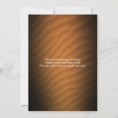 Woestijnzand rode kameel silhouet zwarte bruiloft kaart (Achterkant)