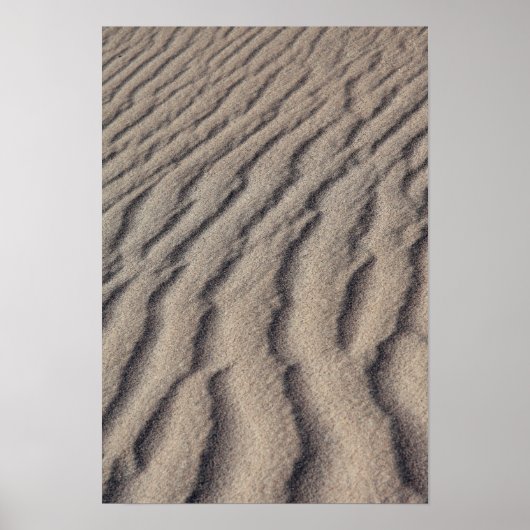Woestijnzandrimpels Poster (Voorkant)