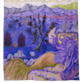 Woestijnzeemeermin douchegordijn (Voorkant)