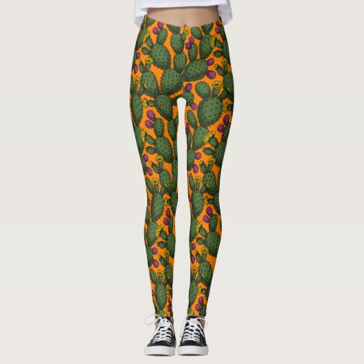 woestijnzonsondergang leggings (Voorkant)