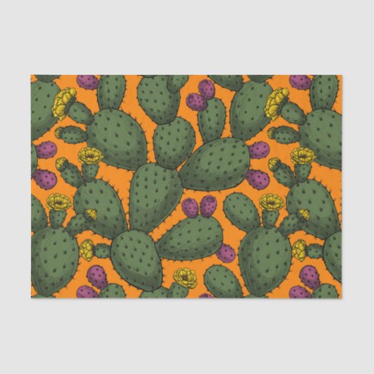 woestijnzonsondergang tissuepapier (Voorkant)