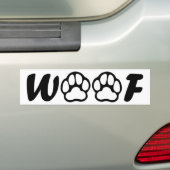 "Wof"-Bumpersticker Bumpersticker (Op auto)