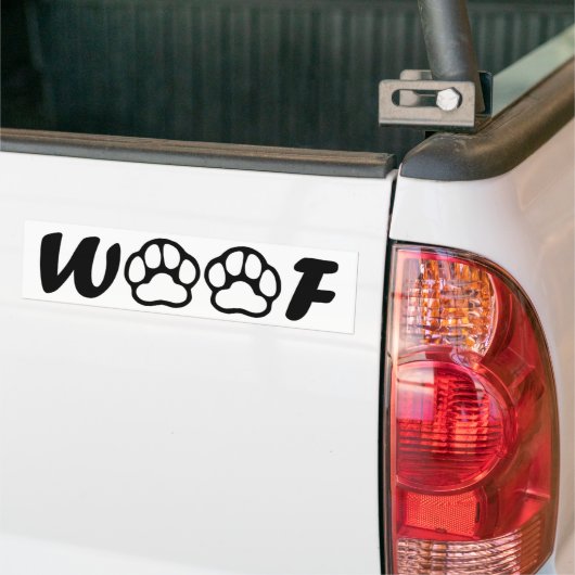 "Wof"-Bumpersticker Bumpersticker (Op Truck)