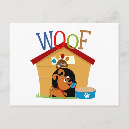 Wof Dog Briefkaart (Voorkant)
