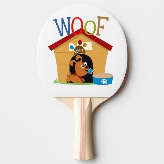 Wof Dog Tafeltennisbatje (Voorkant)