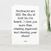 Wof. Wof. Wof. Een gelukkige verjaardag bij de hon Kaart (Achterkant)