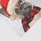 Wof Word Art and French Bulldog Christmas Tissuepapier (Detail)