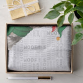 Wof Word Art en Lakeland Terrier Dog Kerstmis Tissuepapier (Geschenk)