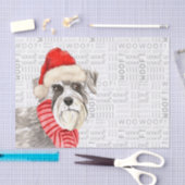 Wof Words Schnauzer Hondenliefhebber Holiday Tissuepapier (Craft)