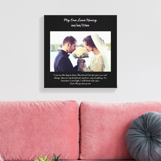 Wogaffect voor vernieuwing man canvas afdruk (Insitu (Woonkamer))