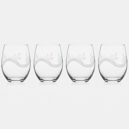 Wohlfarth 2025 Ensemble de 4 verres à vin sans tig (Dos)