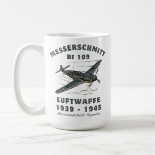 WOII Messerschmitt Bf 109 Luftwaffe Koffiemok