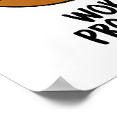 Wok in Progress Funny Cooking Pun Poster (Hoek)