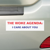 WOKE AGENDA BUMPERSTICKER (Op auto)