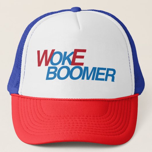 Woke Boomer Trucker Pet (Voorkant)