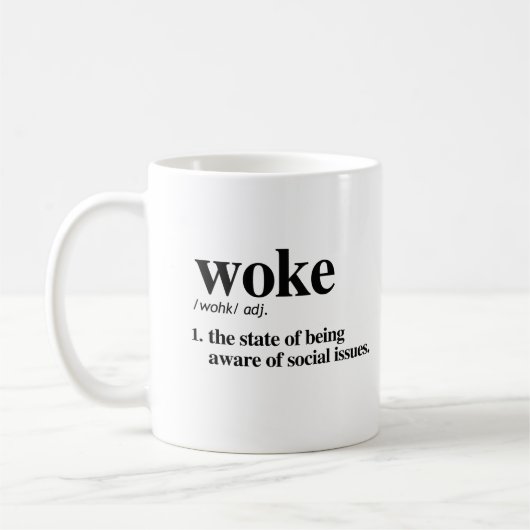 Woke Definition Koffiemok (Links)